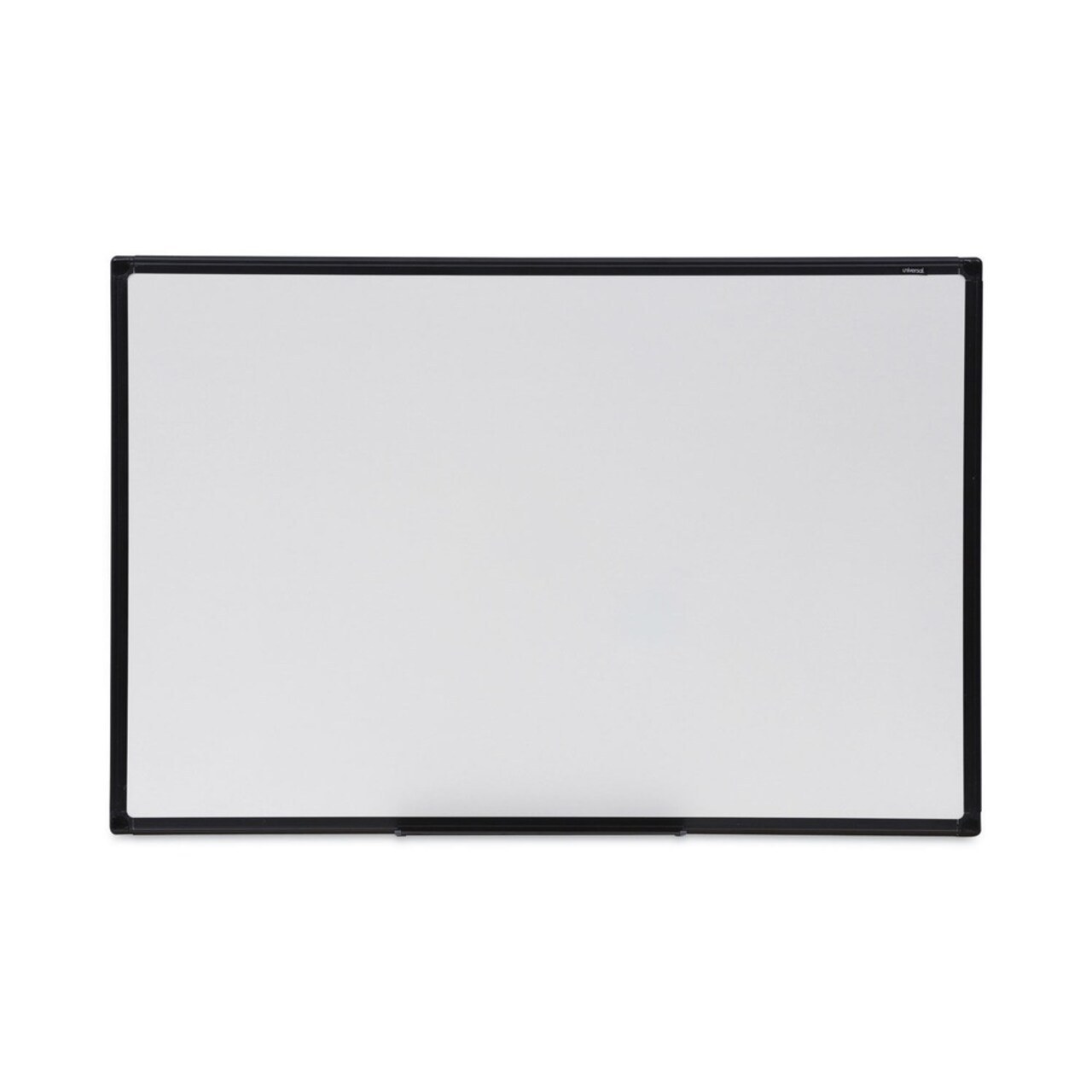 Universal 36 in. x 24 in. Design Series Deluxe Dry Erase Board - White Surface, Black Anodized Aluminum Frame
